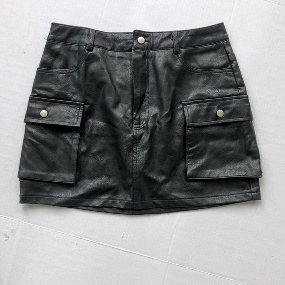 Wild Honey Dresses & Skirts - Pleather Black Mini Skirt by Wild Honey
